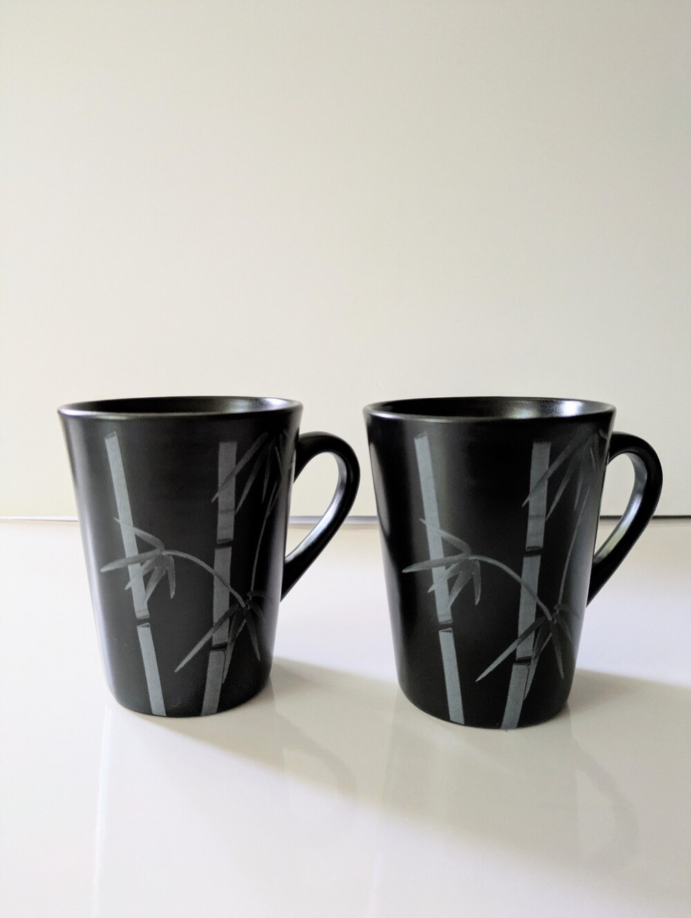 Life at Home Black Bamboo Coffee Mugs Set Of 2 Loblaws Minimalist Modern Zen